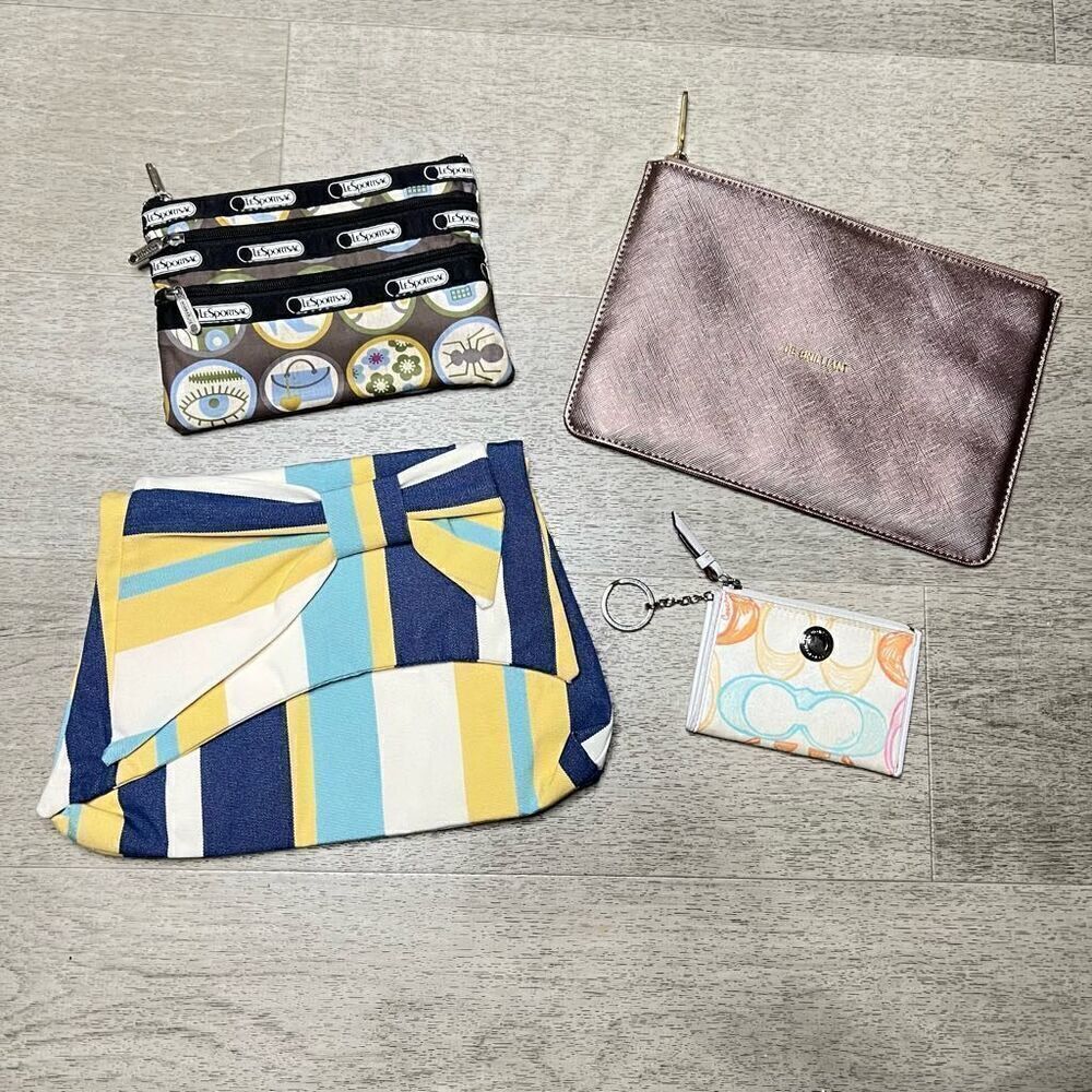 Clutch Bag Bundle of 4: Coach, Katie Loxton, LeSportSac & Renee Larson, Pouches
